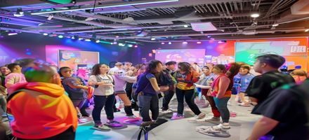 麻豆传媒app创作者生态开放活动现场，多位内容创作者参与，充满活力的创意氛围